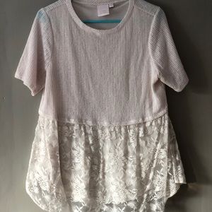 Lauren Conrad Lace Knit Sweater